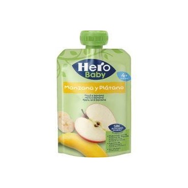 Hero Baby gourde compote aux fruits pomme banane sans sucres...