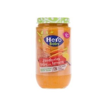 Hero Baby repas infantile carottes baby veau pot 235 g