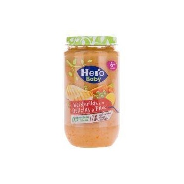 Hero Baby repas infantile légumes & dinde pot 235 g