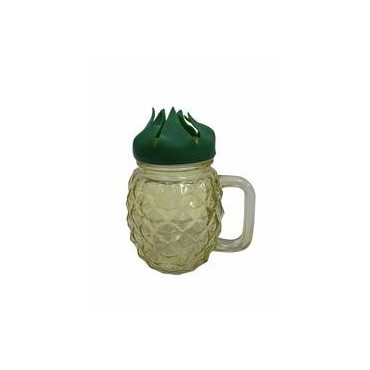 Jar avec paille d'ananas 400ml