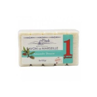La Cigale savon de Marseille amande douce 5x100g