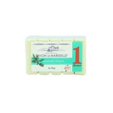 La Cigale savon de Marseille amande douce 5x100g