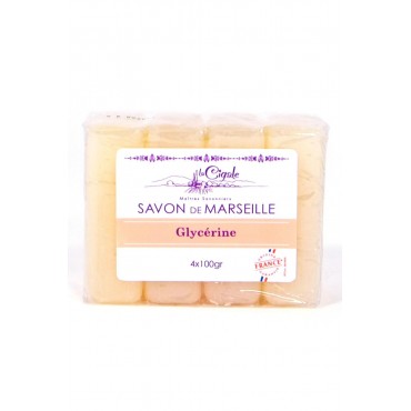 La Cigale savon de Marseille glycérine 4x100g