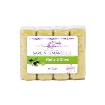 La Cigale savon de Marseille huile d'olive 4x100g