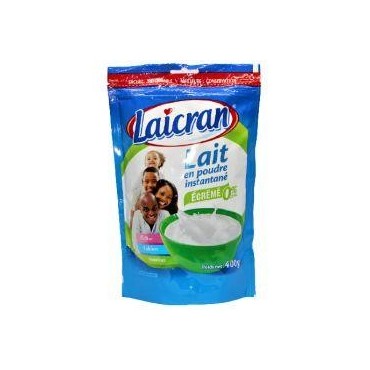 Laicran lait en poudre instantané écrémé 0,2% M.G 400g