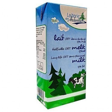 Lait des Ardennes 1/2 écrémé 1.5% 1L