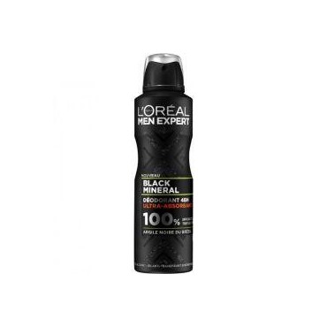 L'Oréal Men Expert déodorant ultra-absorbant Black Mineral 200 ml