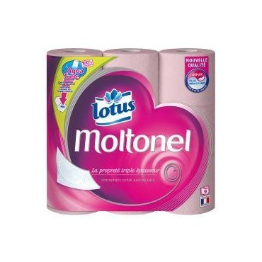 Lotus papier toilette rose aquatube x9