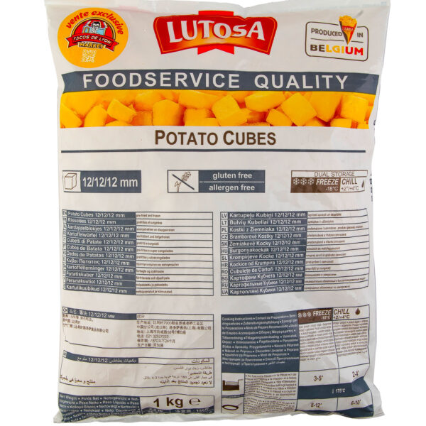 Lutosa Potato Cubes Rissolees 1KG