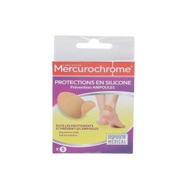 Mercurochrome protections en silicone prévention ampoules x5