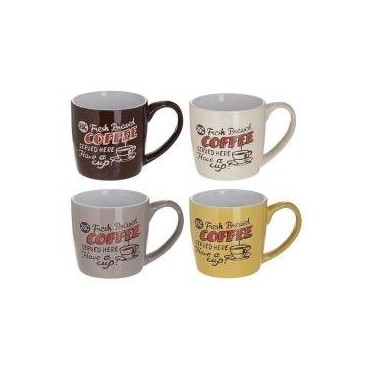 Mug faïence en forme de tonneau à l'unité