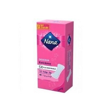 Nana protège-slips Long douceur extrême x18 serviettes