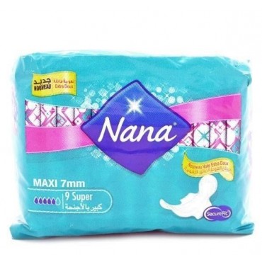 Nana serviettes hygiéniques maxi 7mm x9
