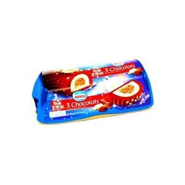 NESTLE Bûche glacée aux 3 chocolats 9-10 parts 540g