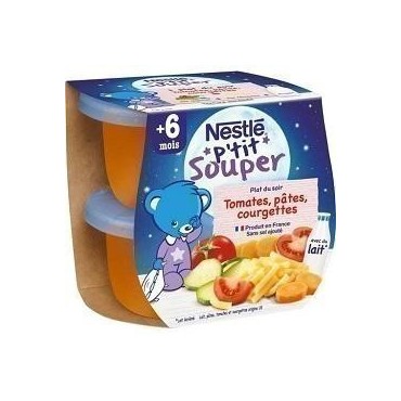 Nestlé P'tit souper tomate pâtes courgette 2x200g