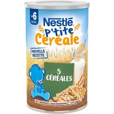 Nestlé p'tite céréale 5 céréales dès 6 mois 400g
