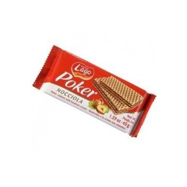 Poker gaufrettes à la crème aux noisettes 45 g