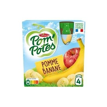 Pom'potes pomme banane 4x90g