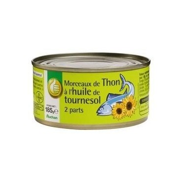 Pouce thon à l'huile de tournesol 185g