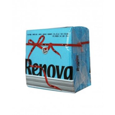 Renova serviette de table bleu x70