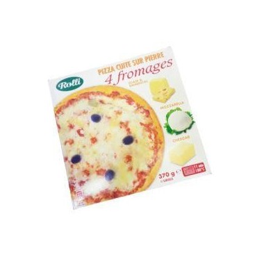 Rolli pizza cuite sur pierre aux 4 fromages 370 g