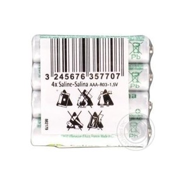 Saline batteries AAA R03 4p