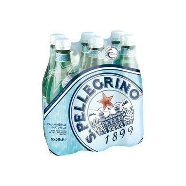 San Pellegrino eau minérale naturelle gazeuse 6x50cl