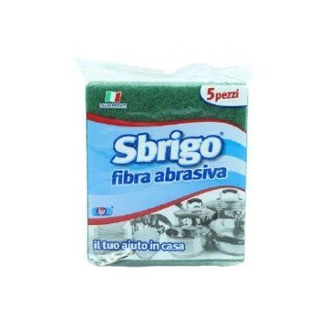 Sbrigo fibre abrasive vert x5