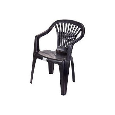 Scilla chaise empilable jardin noire