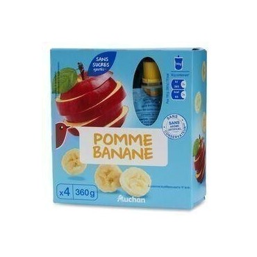 Spécial Pomme Banane Sans Sucre Ajoutée 4X90G