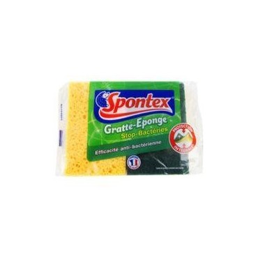 Spontex gratte-éponge antibacterienne
