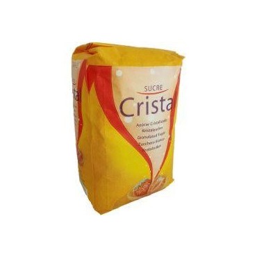 Sucre blanc cristal en poudre sachet 1kg