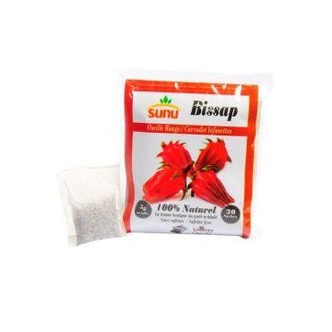 Sunu Bissap infusettes oseille rouge (carcadet) 20x3 g