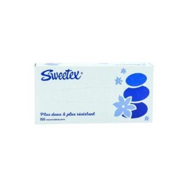 Sweetex mouchoir blanc x150