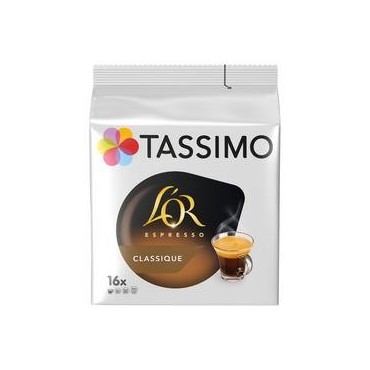 TASSIMO Dosettes de café L&#x27;Or Espresso classique 16 dosettes 104g