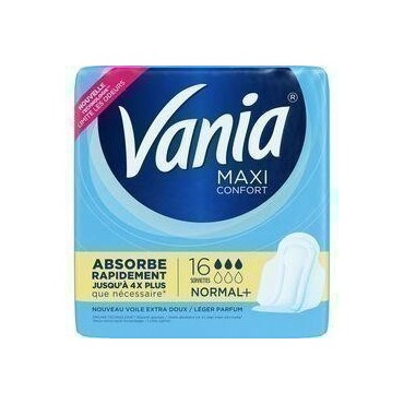 VANIA Maxi Confort serviettes hygiéniques avec ailettes normal+ 1