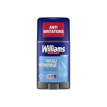 WILLIAMS déodorant homme stick antibactérien à l'aloe vera peau...