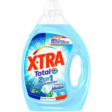 X-tra lessive liquide 2en1 Minidou 1.95L