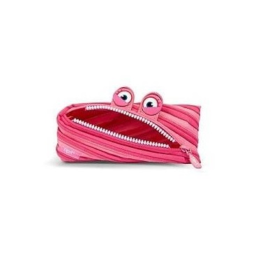 Zip'it pochette monstre rose